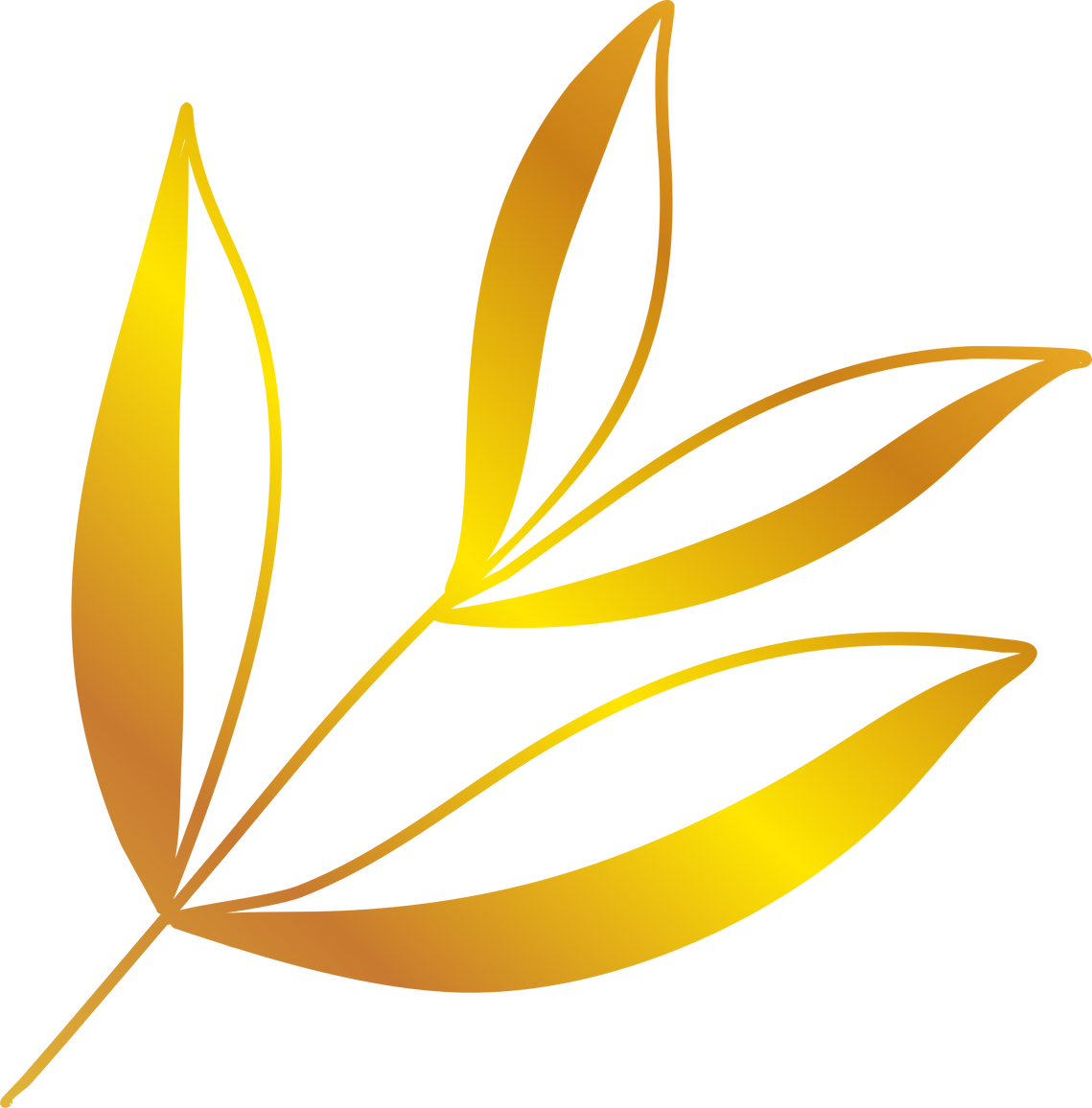 Golden Leaves Illustration